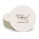 Elegant Cheers Round Coasters Image 4 of 6